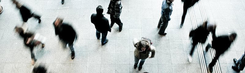 People mingling